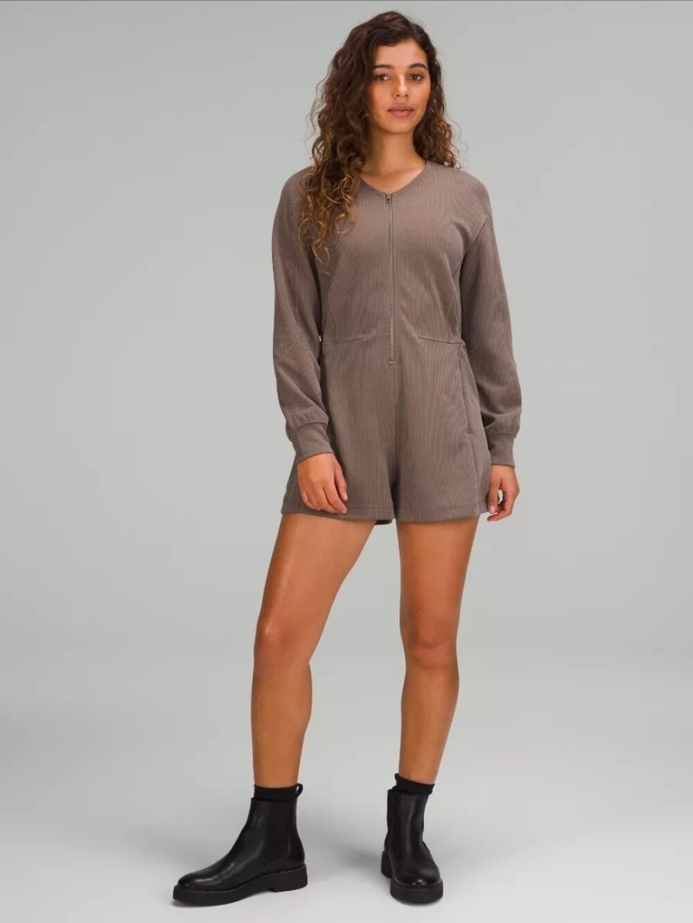 lululemon ribbed softstream longsleeve romper